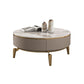 Mesa de centro individual Glam con cajón, de pizarra, no desgastante