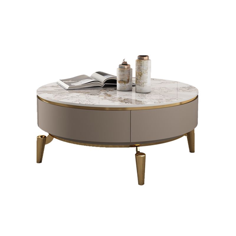 Mesa de centro individual Glam con cajón, de pizarra, no desgastante