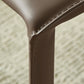 Faux Leather Armless Dining Chairs Upholstered Dining Chairs