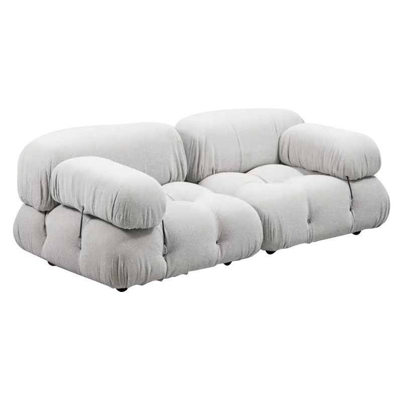 Sofá con mechones con almohada contemporáne