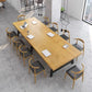 Rectangle Wood Color Dining Table Solid Wood Table Industrial with Trestle Base Clearhalo ' dining_table' 'Dining Tables & Seating' 'Dining Tables' 'furn' 'furn_dining_table' 'Furniture' 'furniture_dining_table' 'Kitchen & Dining Furniture' 'kitchen&dining_furn' 'kitchen' 'kitchen_dining_table' 1200x1200_1f7fc746-d10f-4c9b-bb0d-781d7b80fb68