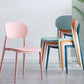 Indoor Plastic Dining Armless Chair Kitchen Open Back Side Chair