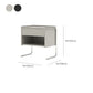 1 Drawer Glass Top Night Table Modern Mirrored Nightstand with Legs .19.7" Tall Clearhalo 'Bedroom Furniture' 'furn' 'furn_night_stand' 'Furniture' 'night_stand' 'Nightstands' 1200x1200_1f80a863-6232-4f2f-a666-f7105794b540