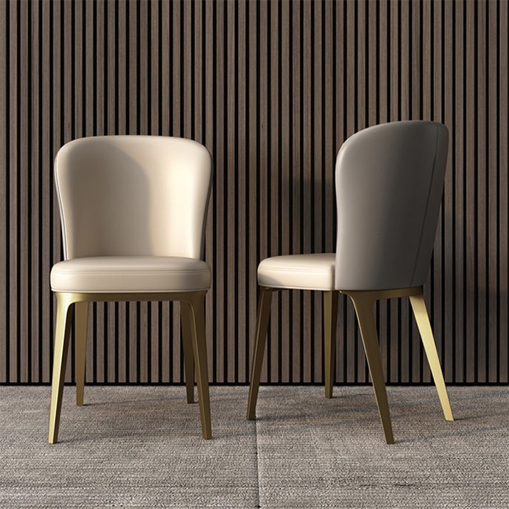 Nordic Style Metal Dining Chairs Leather Dining Parsons Chair for Restaurant Use Clearhalo 'Dining Chairs' 'Dining Tables & Seating' 'dining_chair' 'furn' 'furn_dining_chair' 'Furniture' 'Kitchen & Dining Furniture' 1200x1200_1f81885e-7e95-41d9-8fee-aba5bdbd3a29