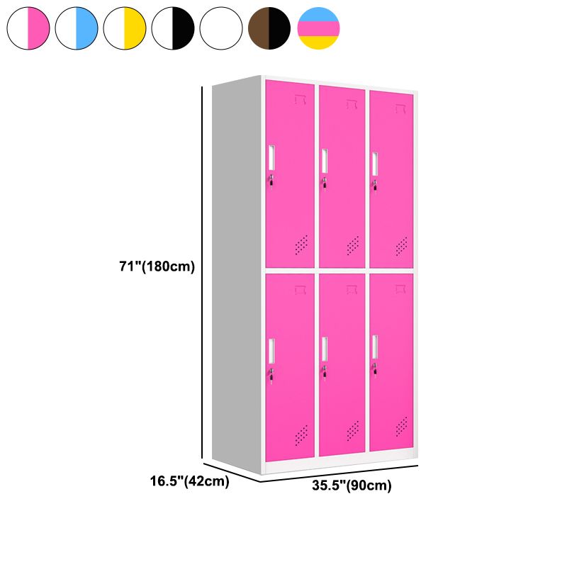 Hinged Wardrobe Armoire Metal Contemporary Wardrobe Cabinet for Bedroom