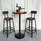 Industrial Brown Counter Stool Leather Square Stool with Black Metal Frame Clearhalo 'Bar Furniture' 'Bar Stools' 'bar_stools' 'furn' 'furn_bar_stools' 'Furniture' 'Kitchen & Dining Furniture' 1200x1200_1f828816-0e6d-4ce1-bb7f-db423d913173