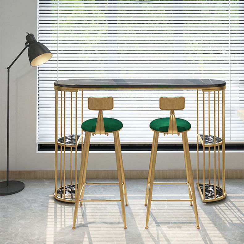 Sintered Stone Bar Table Oval Dining Table for Kitchen Living Room Clearhalo 'Bar Furniture' 'Bar Tables' 'bar_tables' 'furn' 'furn_bar_tables' 'Furniture' 'Kitchen & Dining Furniture' 1200x1200_1f834c93-f91d-4573-b415-e0003fd01ef7