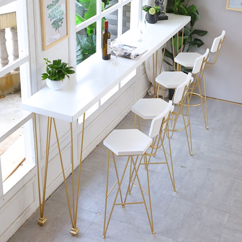 Moderner Bar-Esstisch aus massivem Holz, rechteckiger Bartisch für die Küche