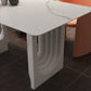 47.24''L Contemporary Sintered Stone Table White Dining Table with Double Pedestal Bases Clearhalo ' dining_table' 'Dining Tables & Seating' 'Dining Tables' 'furn' 'furn_dining_table' 'Furniture' 'furniture_dining_table' 'Kitchen & Dining Furniture' 'kitchen&dining_furn' 'kitchen' 'kitchen_dining_table' 1200x1200_1f8e30a0-05a0-4093-a96c-90800314809e