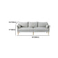 Charles of London Sofa moderne 3-zits stoffen stoffen bank met houten benen