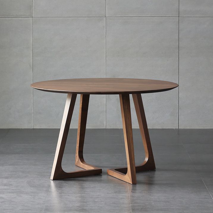 Round Pedestal Casual Dining Table Brown Tone Fixed Table with Pinewood Solid Wood Clearhalo ' dining_table' 'Dining Tables & Seating' 'Dining Tables' 'furn' 'furn_dining_table' 'Furniture' 'furniture_dining_table' 'Kitchen & Dining Furniture' 'kitchen&dining_furn' 'kitchen' 'kitchen_dining_table' 1200x1200_1f8fc86f-2231-4f15-adcd-bf25eba28ccc
