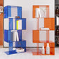 ACRYLIC Open Back Bookcase Scandinavian Standard Bookshelf con estantes