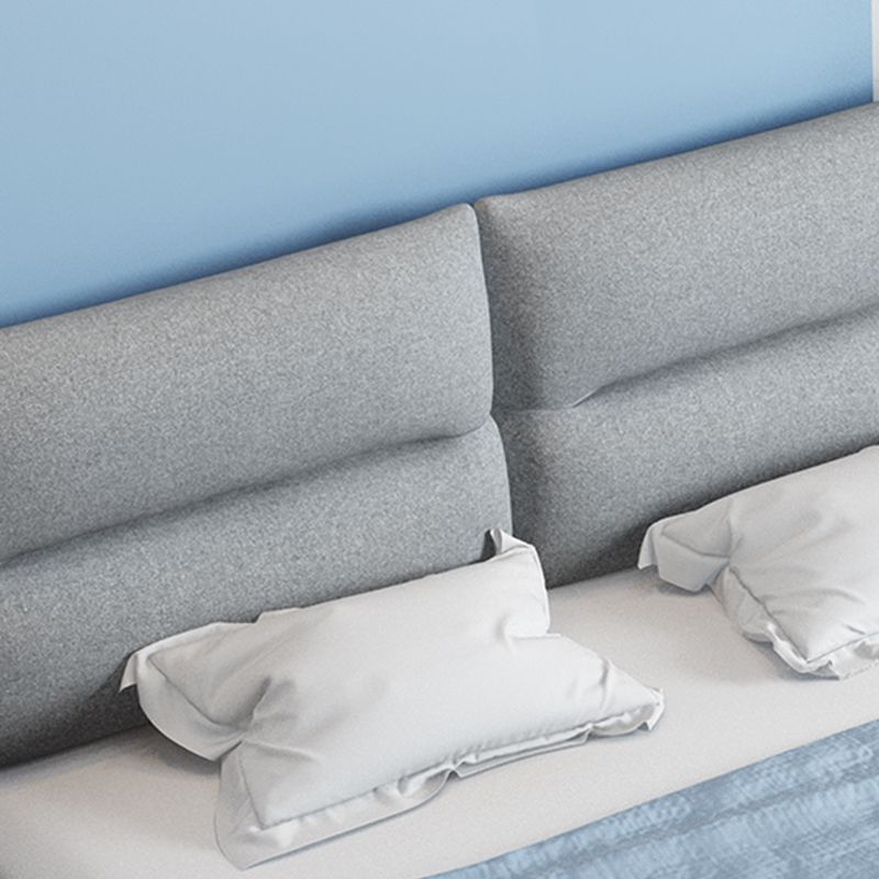 Fiamma del letto di alto profilo in metallo contemporaneo da 39,37 "a pannello H