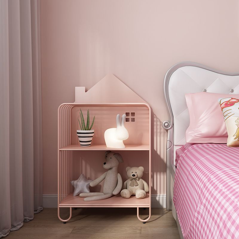 Moderne metalen boekenkast standaard verticale slaapkamer open plank boekenplank