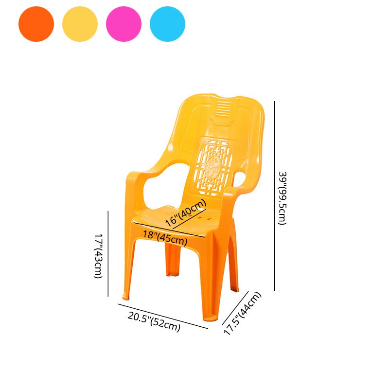 Modern Indoor Plastic Dining Arm Chairs Stackable High Back Dining Armchairs Clearhalo ' kitchen&dining_furn' 'Dining Chairs' 'Dining Tables & Seating' 'dining_chair' 'furn' 'furn_dining_chair' 'Furniture' 'furniture_dining_chair' 'Kitchen & Dining Furniture' 'kitchen' 1200x1200_1f9589b7-cc5c-48fc-9790-ab36f0977de2