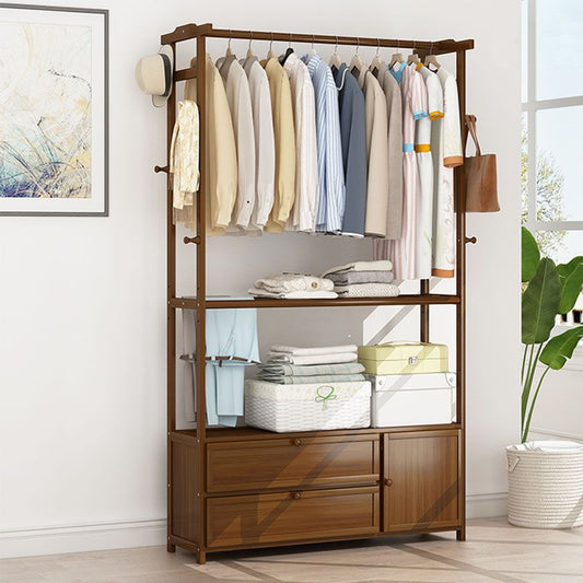 Moderner Hall -Stand Holz freistehende KEINE DORNED -MATCH ROCH mit Schublade