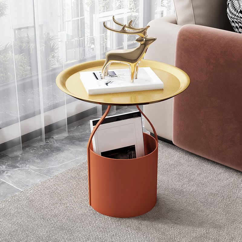 Table de nuit à étagère inférieure glamour ouvrir la table de chevet de table accent de rangement