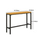 Modern 1/6/11 Pieces Bar Table Set Rectangle Pine Wood Counter Table with High Stools Clearhalo 'Bar Furniture' 'furn' 'furn_home_bar_bar_sets' 'Furniture' 'Home Bars & Bar Sets' 'home_bar_bar_sets' 'Kitchen & Dining Furniture' 1200x1200_1f97a47b-9245-4e3a-9da8-e5dafb31837c