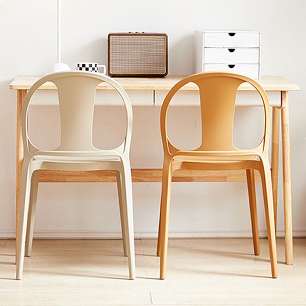 Dining Room Plastic Dining Chair Contemporary Stacking Side Chair Clearhalo 'Dining Chairs' 'Dining Tables & Seating' 'dining_chair' 'furn' 'furn_dining_chair' 'Furniture' 'Kitchen & Dining Furniture' 1200x1200_1f9a6006-1041-41e1-b7c3-ab38cb0067f7