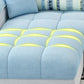 Loose Back Sofa & Chaise Nordic Linen Pillow Top Sofa - 31.5" H