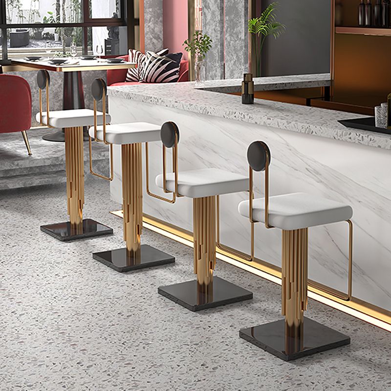 Low Back Counter Bar Stool Glam Armless Counter Chair for Restaurant