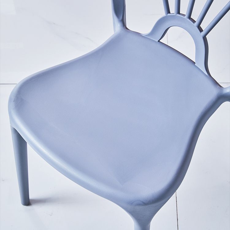 Modern Indoor-Outdoor Plastic Side Chair Armless Wishbone Stackable Chair Clearhalo ' kitchen&dining_furn' 'Dining Chairs' 'Dining Tables & Seating' 'dining_chair' 'furn' 'furn_dining_chair' 'Furniture' 'furniture_dining_chair' 'Kitchen & Dining Furniture' 'kitchen' 1200x1200_1f9ebc1a-7d4c-4585-8779-499841b77fd2