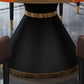 Metal Base Contemporary Style Round Dining Table Sintered Stone Table for Home Clearhalo ' dining_table' 'Dining Tables & Seating' 'Dining Tables' 'furn' 'furn_dining_table' 'Furniture' 'furniture_dining_table' 'Kitchen & Dining Furniture' 'kitchen&dining_furn' 'kitchen' 'kitchen_dining_table' 1200x1200_1f9fe774-c56a-4297-8319-99879fc08bf0