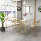 White Glam Style Table in Faux Marble and Metal Milk Tea Shop Bar Table Clearhalo 'Bar Furniture' 'Bar Tables' 'bar_tables' 'furn' 'furn_bar_tables' 'Furniture' 'furniture_bar_tables' 'Kitchen & Dining Furniture' 1200x1200_1fa35503-4912-4cb7-b5f3-4713cefb462f