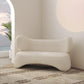 Sofá moderno de tela en color blanco, sofá estándar con brazo de esmoquin para sala de estar