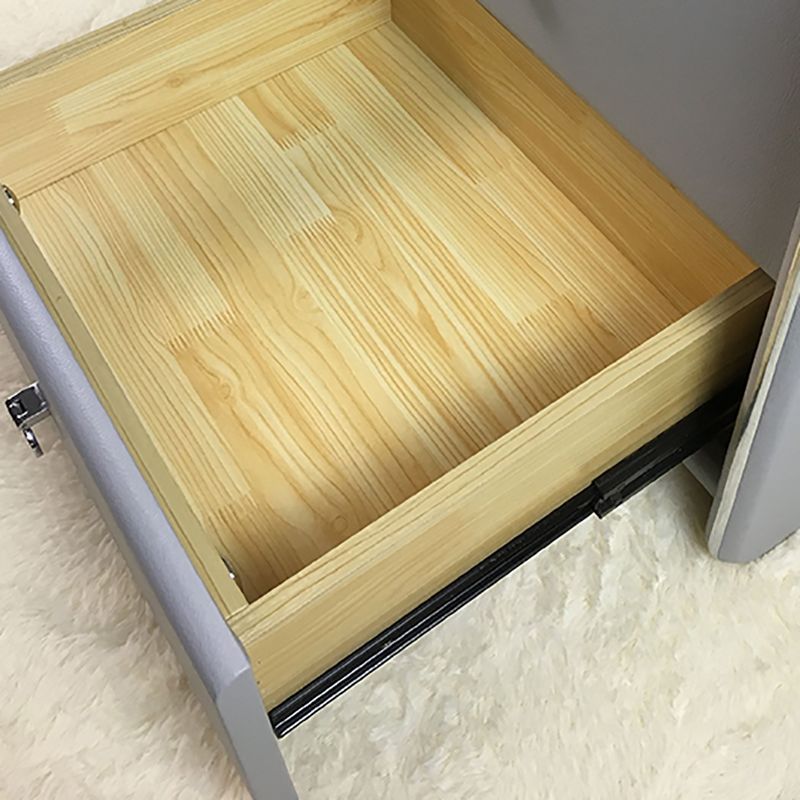 Glasbett Nachttisch zeitgenössischer Nachtschrank mit Schubladen