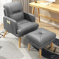 Contemporary Bonded Leather Arms Included Basic Four Leg Accent Chair Clearhalo 'Accent Chairs' 'accent_chairs' 'Chairs & Seating' 'furn' 'furn_accent_chairs' 'Furniture' 'Living Room Furniture' 1200x1200_1fa6bee3-c394-4d5c-85a6-166efccbe488