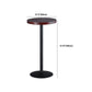 Juego de mesa de Bar Industrial de 1/3/5 piezas, mesa redonda de madera de pino para cafetería
