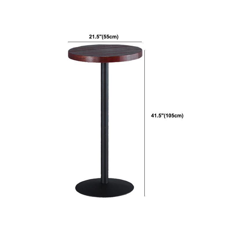 Juego de mesa de Bar Industrial de 1/3/5 piezas, mesa redonda de madera de pino para cafetería