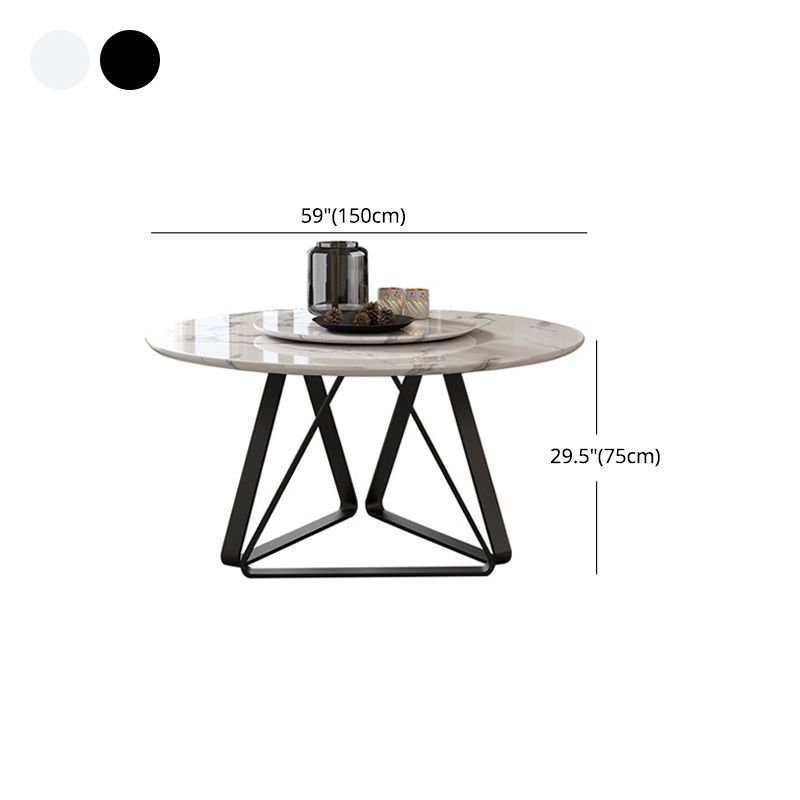 Round 1/4/5/7/9 Pieces Modern Furniture Standard Height Dining Room Table Set with 3 Legs Clearhalo 'Dining Room Sets' 'Dining Tables & Seating' 'dining_room_set' 'furn' 'furn_dining_room_set' 'Furniture' 'furniture_dining_room_set' 'Kitchen & Dining Furniture' 'kitchen&dining_furn' 'kitchen' 1200x1200_1faa8093-97bb-4eaf-a3b6-0adf53596210