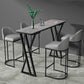 Modern Style Bistro Bar Table Rectangle Stone Top Bar Table for Dining Room Clearhalo 'Bar Furniture' 'Bar Tables' 'bar_tables' 'furn' 'furn_bar_tables' 'Furniture' 'Kitchen & Dining Furniture' 1200x1200_1faae9e6-1b3c-404c-82dc-d02ee4b7cafa