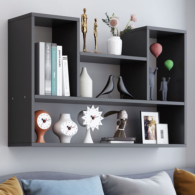 Modern Engineered Wood Bookcase, Geometric Bookshelf for Any Room Clearhalo 'Bookcases' 'furn' 'furn_bookcases' 'Furniture' 'Office Furniture' 1200x1200_1fad551e-bd01-4c9d-9573-4b8d357b4914