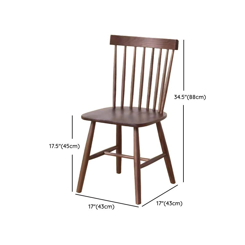 茶色のソリッドウッドダイニングセット1/4/5ピース木製の椅子付きモダンなディネットセット