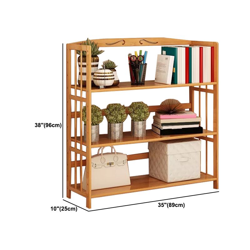 Contemporary Brown Bamboo Shelf Bookcase Open Bookcase for Study Room Clearhalo 'Bookcases' 'furn' 'furn_bookcases' 'Furniture' 'Office Furniture' 1200x1200_1fae6cf8-ca22-4233-98a7-155bb6cf54c4