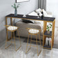 Rectangle Bar Dining Table Contemporary Bar Dining Table with Sled Base Clearhalo 'Bar Furniture' 'Bar Tables' 'bar_tables' 'Furniture' 'furniture_bar_tables' 'Kitchen & Dining Furniture' 1200x1200_1fafa40e-9f73-4bcc-835b-a8dfa3b56a9f