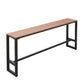 Juego de mesa de bar de madera rectangular de lujo, mesa de mostrador de 1/5 piezas con taburetes altos