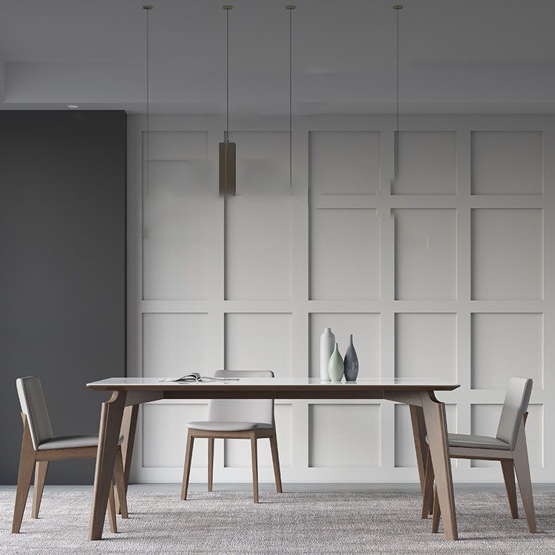 Modern 1/2/3/4/7 Pieces Dining Set Sintered Stone Dining Table Set for Home Clearhalo 'Dining Room Sets' 'Dining Tables & Seating' 'dining_room_set' 'furn' 'furn_dining_room_set' 'Furniture' 'furniture_dining_room_set' 'Kitchen & Dining Furniture' 1200x1200_1fb25f20-6069-4713-9cdd-92955e403b28