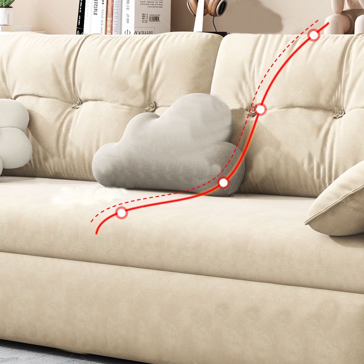 31 "幅のスカンジナビアソファ布団フェイクレザーホワイトスリーパーソファー