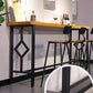 Industrial Style Wood Top Bar Table 42-inch Height Counter Table for Coffee Shop Clearhalo 'Bar Furniture' 'Bar Tables' 'bar_tables' 'furn' 'furn_bar_tables' 'Furniture' 'furniture_bar_tables' 'Kitchen & Dining Furniture' 1200x1200_1fb4eeef-b1e1-4e67-a4f1-aeed0a98643a