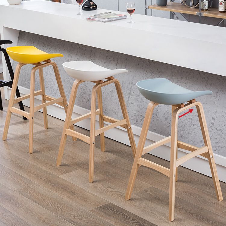 Modern Backless Barstool Indoor Wood Bar Stool with Acrylic Seat Clearhalo 'Bar Furniture' 'Bar Stools' 'bar_stools' 'furn' 'furn_bar_stools' 'furniture_bar_stools' 'Kitchen & Dining Furniture' 'kitchen&dining_furn' 'kitchen' 'kitchen_furn' Furniture' 1200x1200_1fb5588b-b64e-4cd6-b76c-285f96fd9567