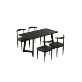 Modern 1/3/7 Pieces Dining Set Rectangle Stone Dining Table for Cafe Clearhalo 'Dining Room Sets' 'Dining Tables & Seating' 'dining_room_set' 'furn' 'furn_dining_room_set' 'Furniture' 'Kitchen & Dining Furniture' 1200x1200_1fb64726-1d5f-46d4-af78-3775bbe42696