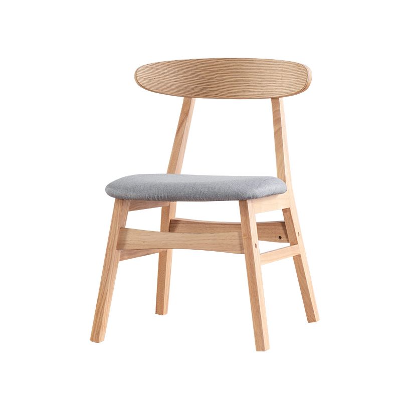 Contemporary Kitchen Open Back Chairs Dining Armless Side Chair with Wooden Legs Clearhalo ' kitchen&dining_furn' 'Dining Chairs' 'Dining Tables & Seating' 'dining_chair' 'furn' 'furn_dining_chair' 'Furniture' 'furniture_dining_chair' 'Kitchen & Dining Furniture' 'kitchen' 1200x1200_1fb69cec-f63a-4cac-8e9b-b73ff882ee6a