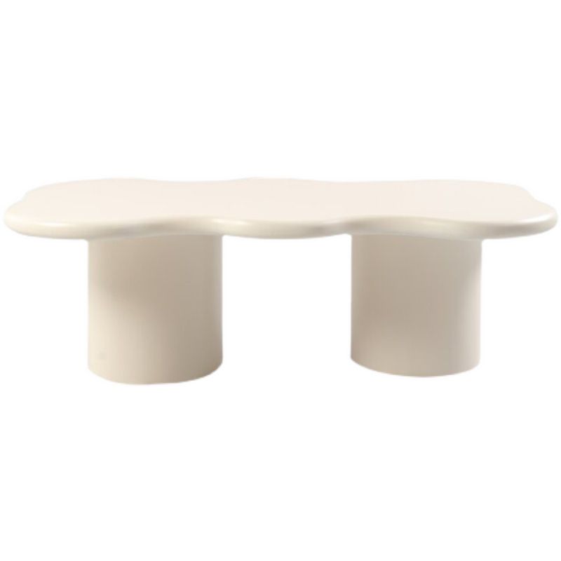 Solid Wood Coffee Table White Minimalist Coffee Table for Living Room Clearhalo 'Coffee & Accent Tables' 'Coffee Tables' 'coffee_tables' 'furn' 'furn_coffee_tables' 'Furniture' 'Living Room Furniture' 1200x1200_1fb6a4f0-16f2-4d93-b333-9d0fc6b2fdba