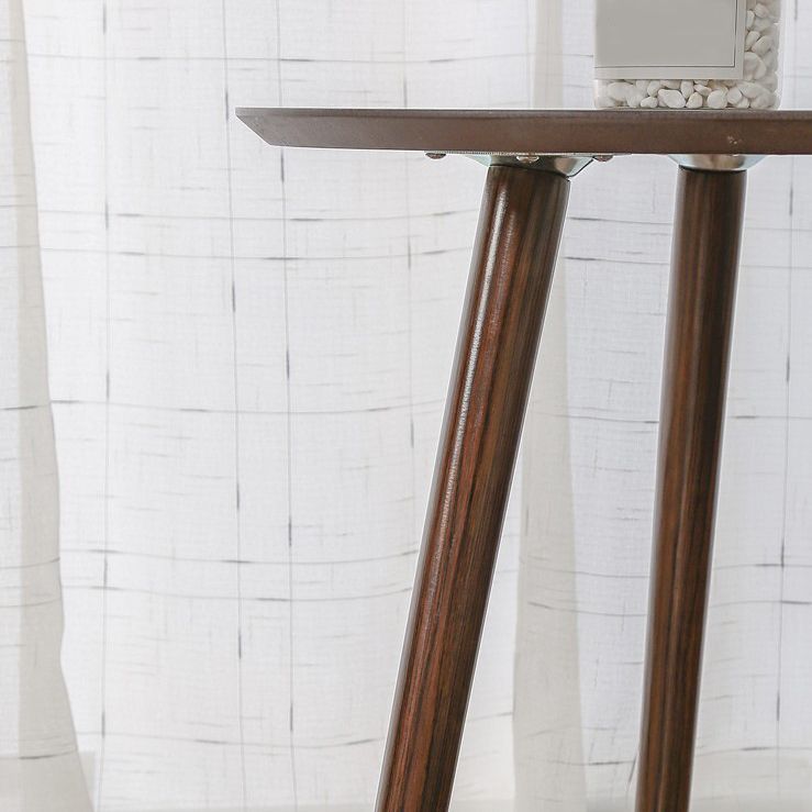 Scandinavian Style Sofa Side Accent Table Wooden Round Side End Table