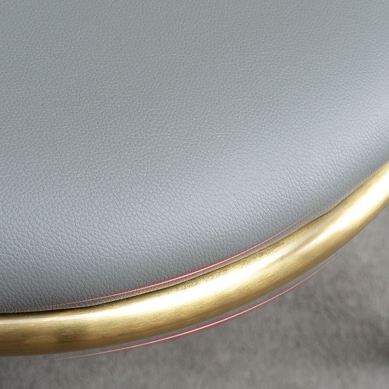 キッチン用の金属製の脚を備えたモダンなスタイルのダイニングチェアアームレスチェア