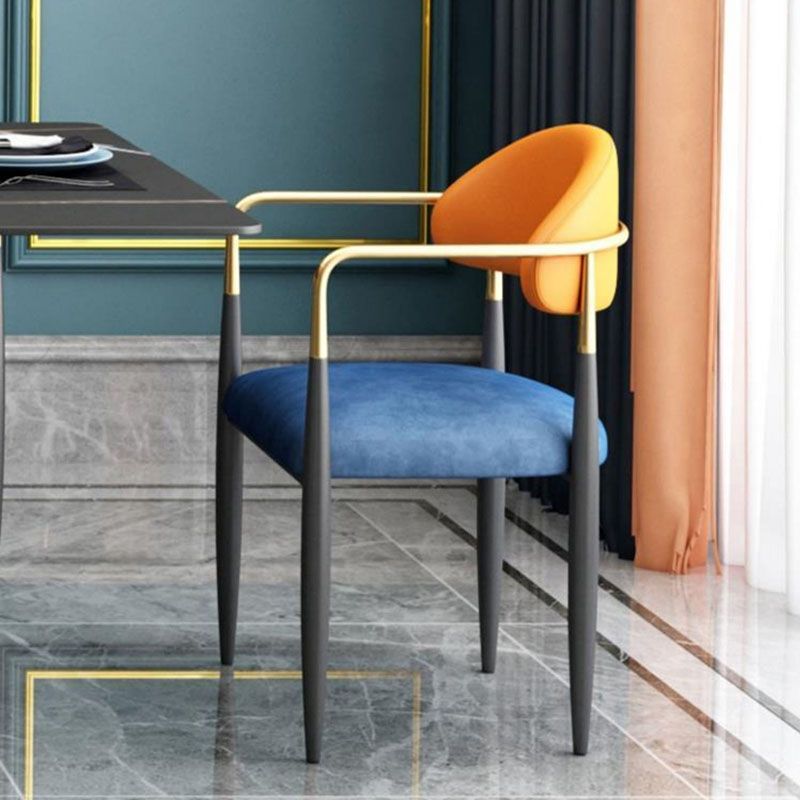 Contemporary Open Back Chair Upholstered Dining Side Chair for Indoor Clearhalo 'Dining Chairs' 'Dining Tables & Seating' 'dining_chair' 'furn' 'furn_dining_chair' 'Furniture' 'furniture_dining_chair' 'Kitchen & Dining Furniture' 1200x1200_1fb99976-fc3c-4e75-ad07-14af5a7a2437